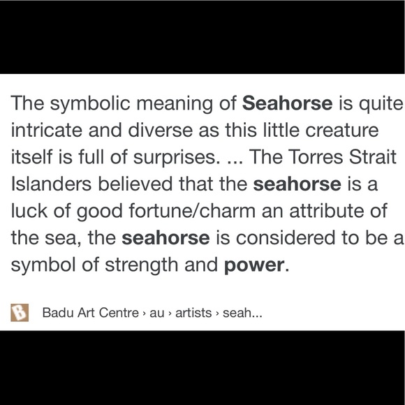 🌷NWT Block inlay seahorse pendant - Picture 8 of 8